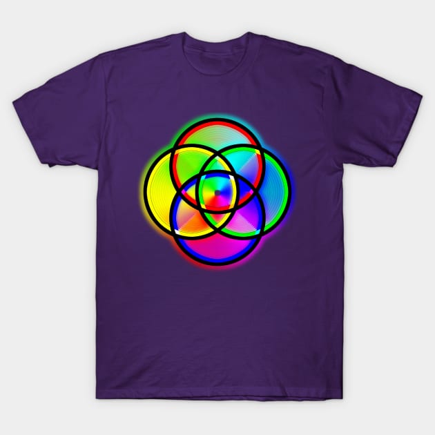 Plural Rings "Rabbit Hole" Design T-Shirt by HarshLightOfDay